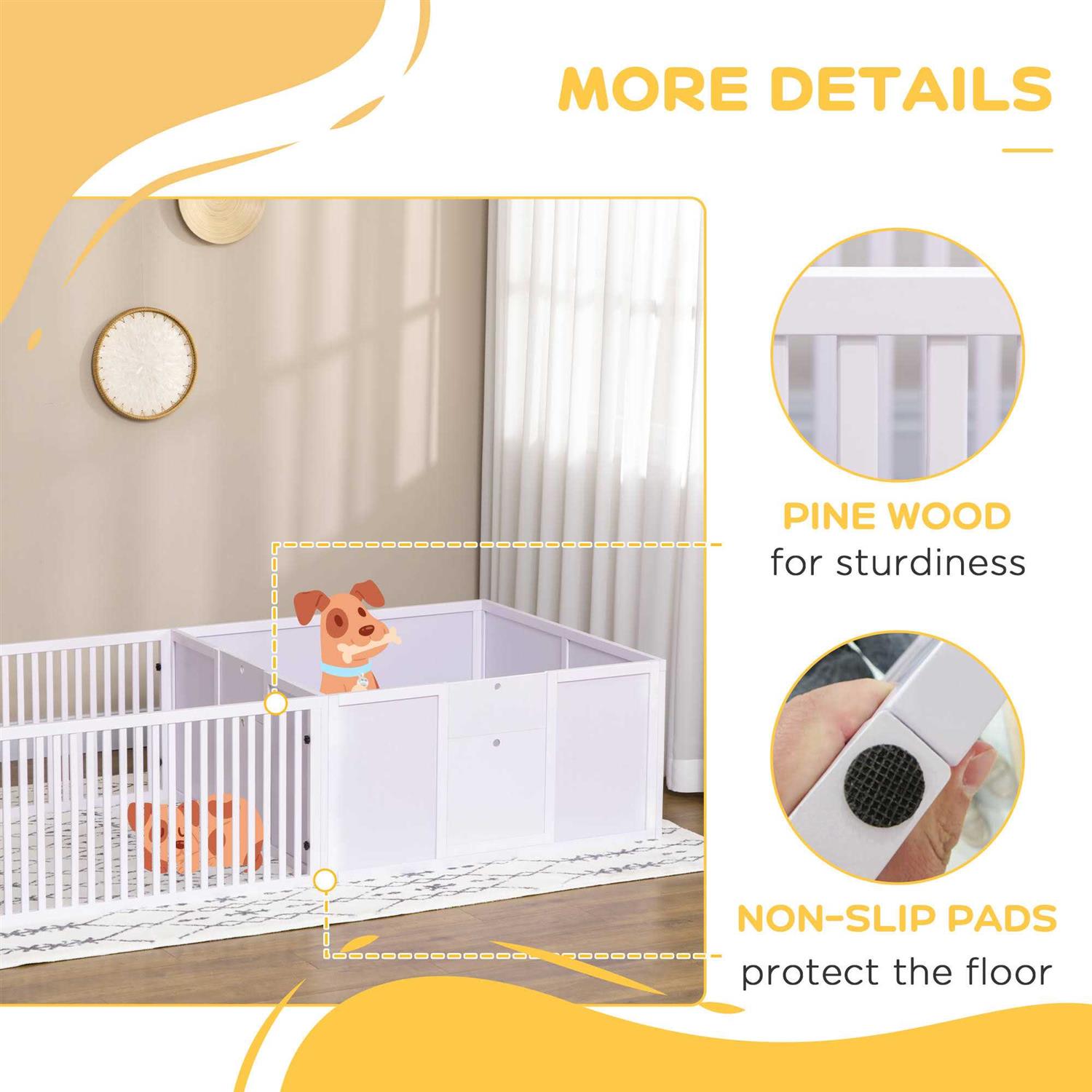 PawHut Whelping Box for Dogs Built for Mother's Comfort Dog Whelping Pen - Pet Supplies online store