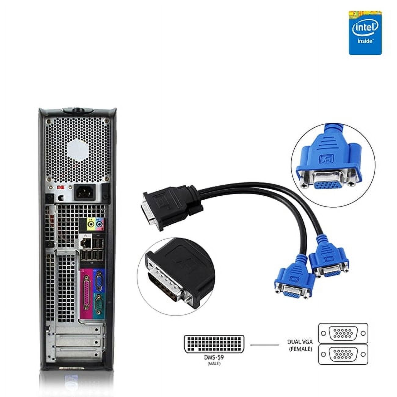 Restored Dell Optiplex Desktop Computer 3.0 GHz Core 2 Duo Tower PC, 8GB, 1TB HDD, Windows 10 Home x64, 24" Monitor , HDMI , USB Mouse & Keyboard (Refurbished)