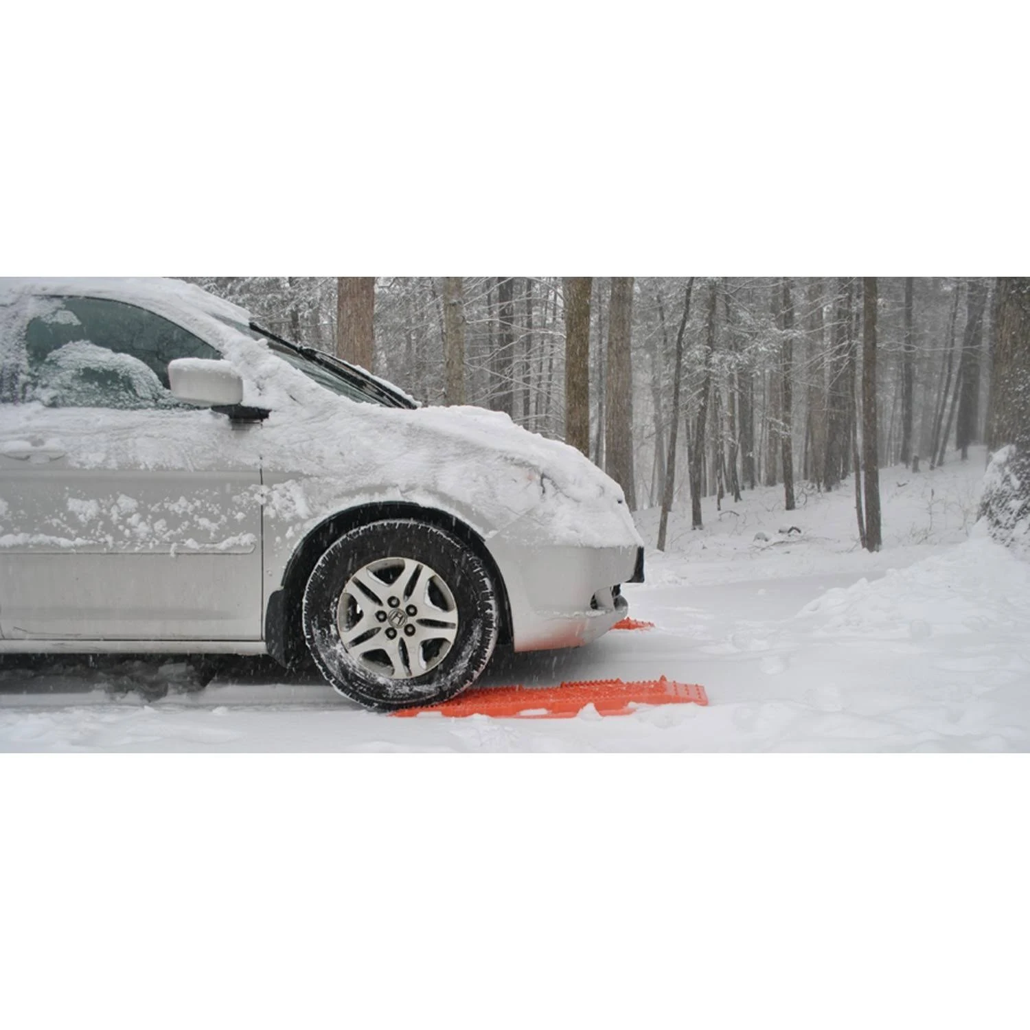 Maxsa Innovations Escaper Buddy Traction Mats, 2-Pack, Orange