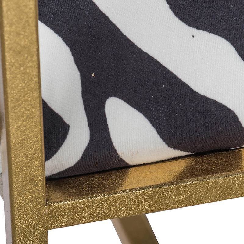 A u0026 B Home Zebra Print Armchair