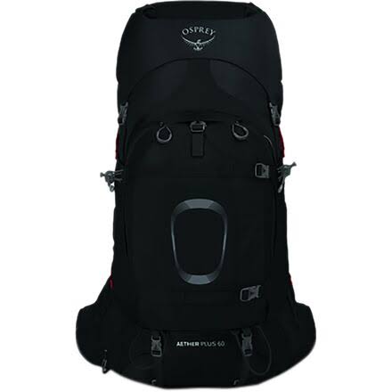 Osprey Aether Plus 60, Black / S/M