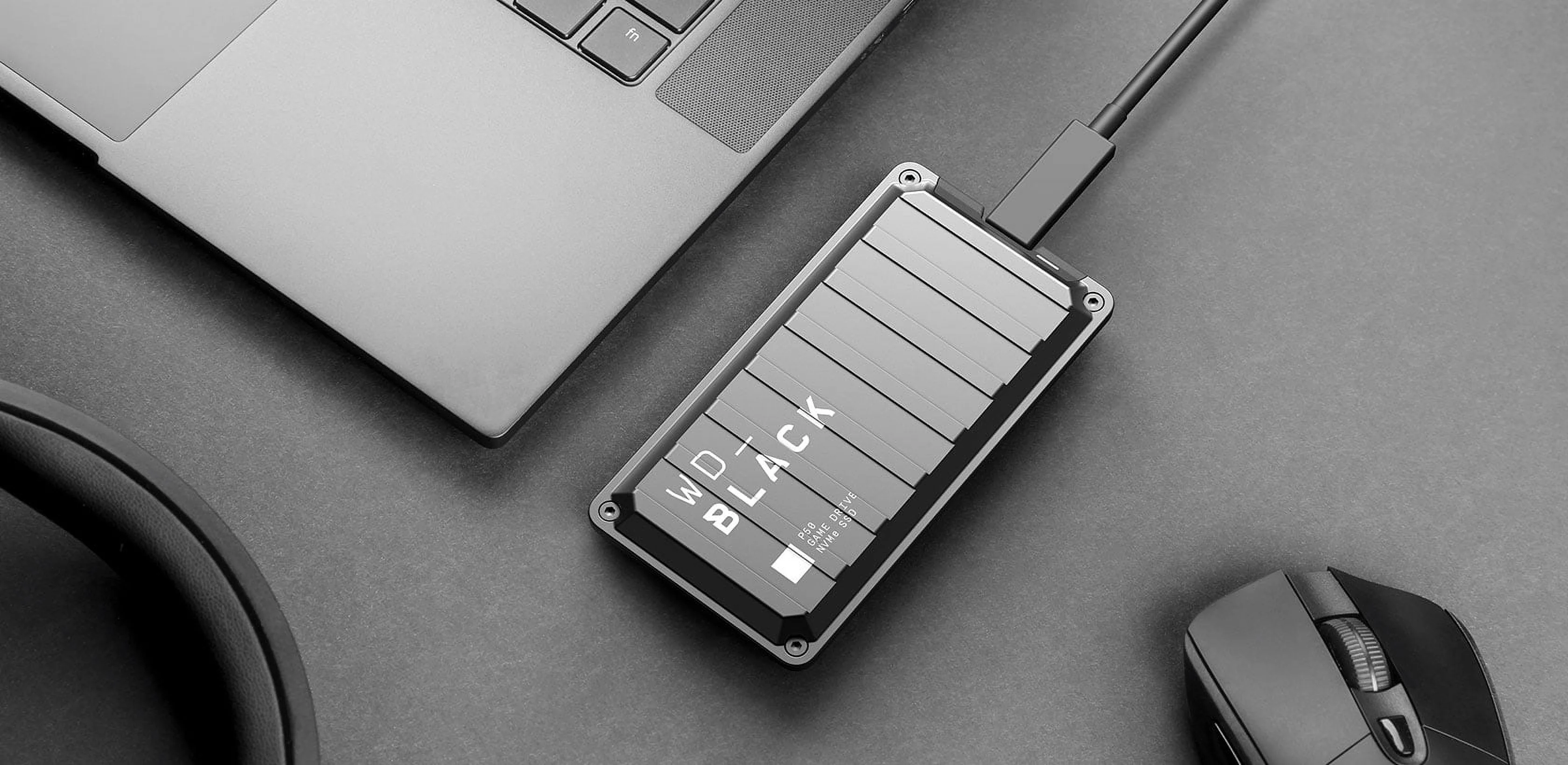 WD_BLACK 4TB P50 Game Drive SSD - Portable External Storage WDBA3S0040BBK-WESN