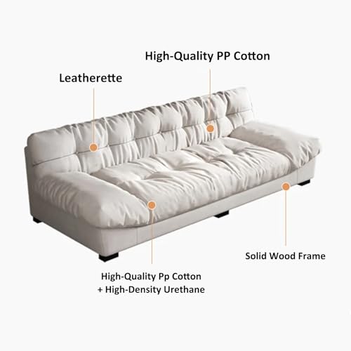Sectional Sofa Couch Convertible Fabric Couches with Ottoman Recliner Armchair Furniture Sofa Bed with Solid Wooden Frame & Padded Cushions