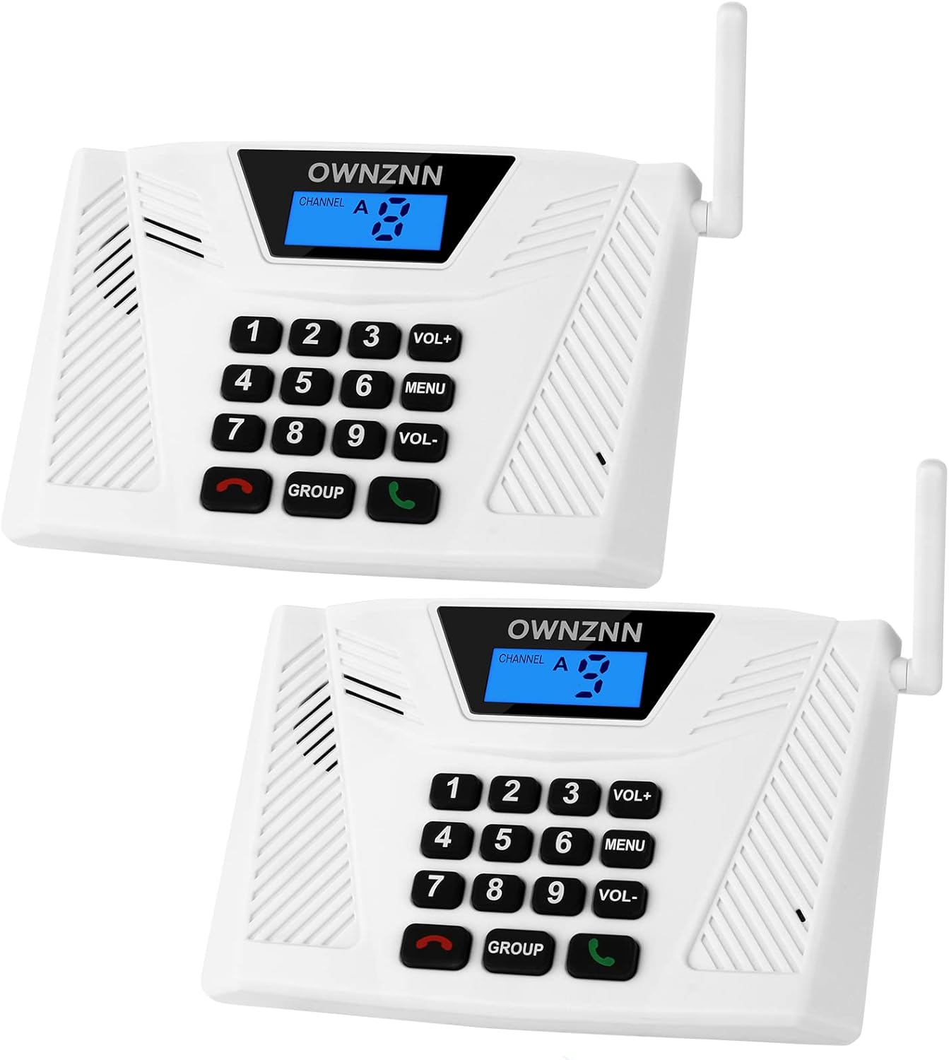Intercoms Wireless for Home [Upgraded 2022] Hand Free 4921 Feet Range Intercom Real Time, Two Way Communication Home Intercom System with Group Call Full Duplex Intercom for Office Hotel House(4 Pack)