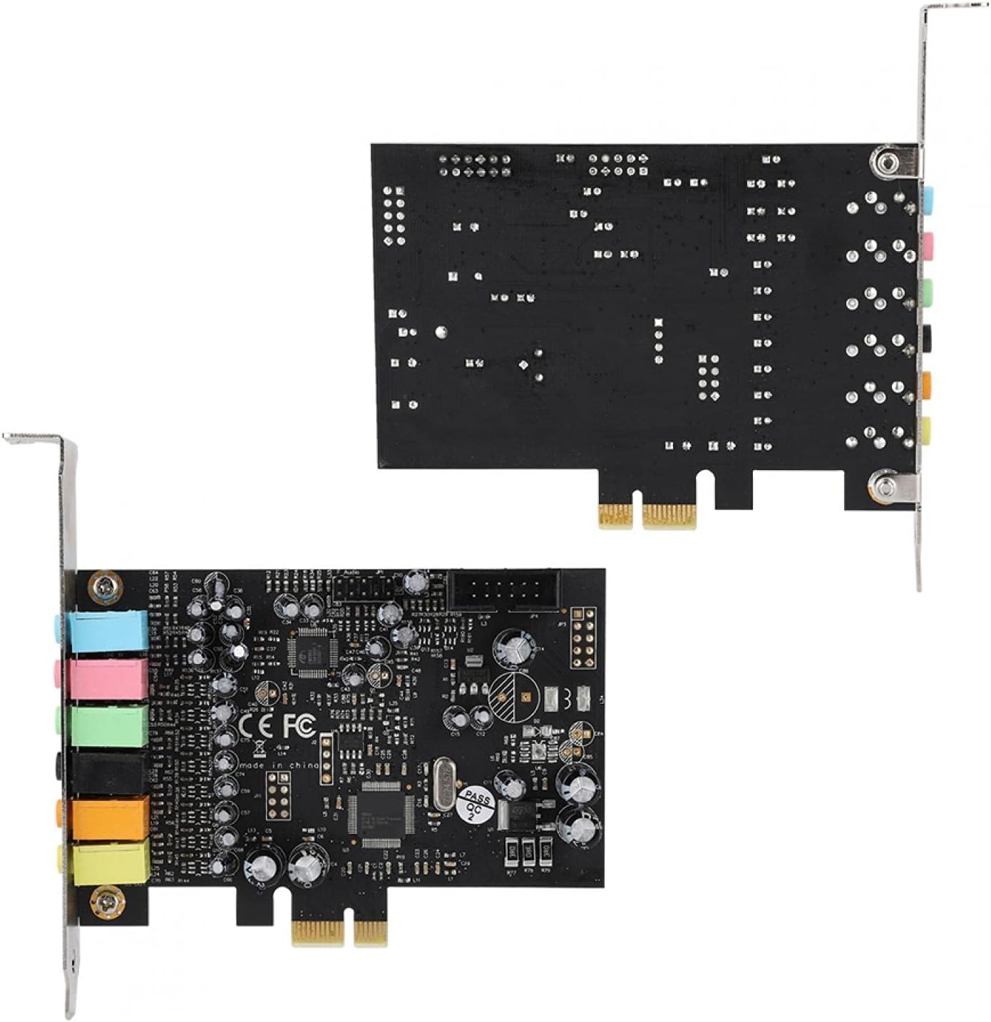 Mxzzand Sound Card PCI-E 7.1 High Performance Internal Surround Clear Sound Effect for Computer Desktop