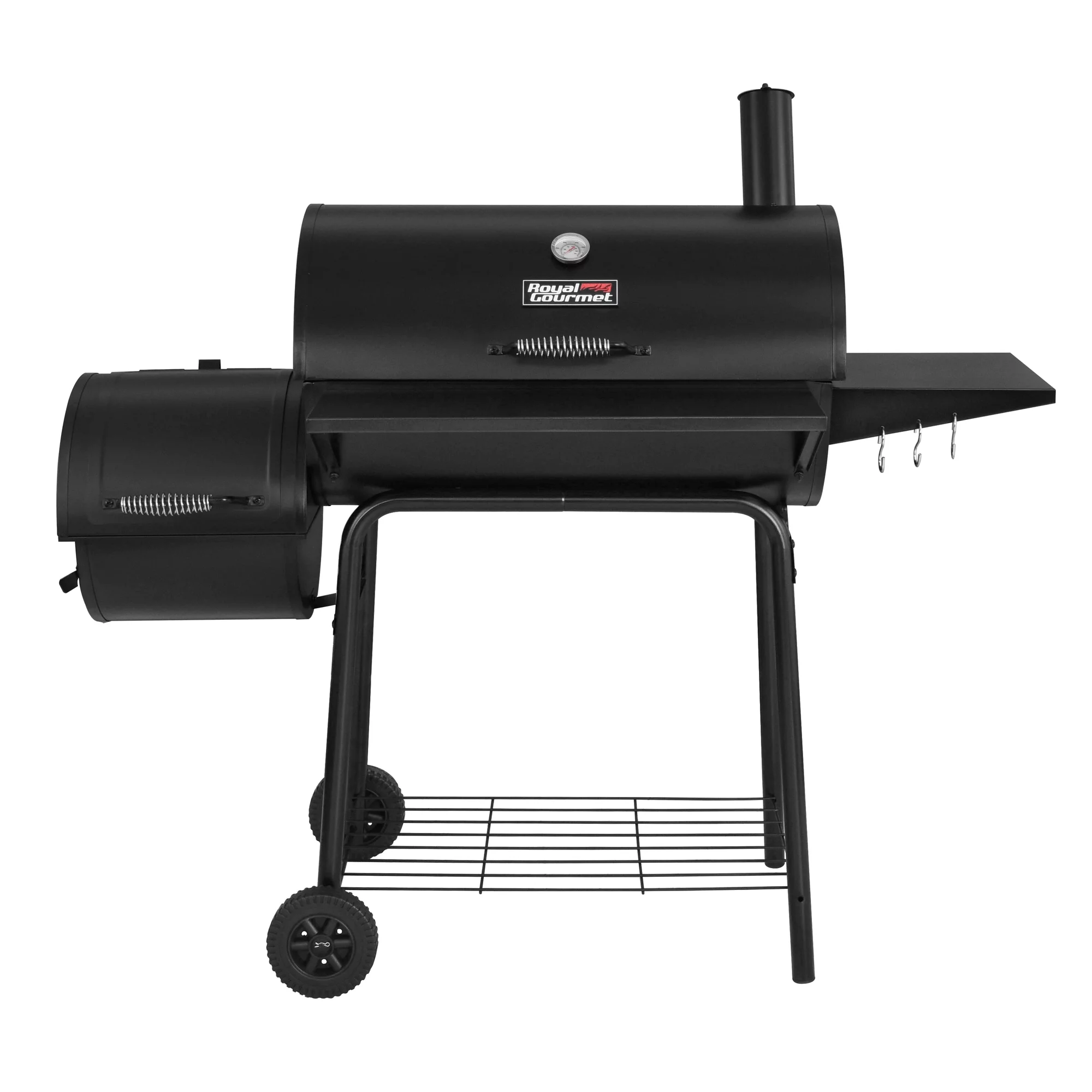 Royal Gourmet 30 CC1830S Steel Charcoal Grill with Offset Smoker
