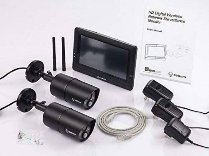 Sequro Guardpro DIY Long Range Wireless Video Surveillance System 7x22 Touchscreen