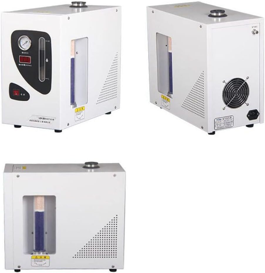 INTBUYING Electrolysis Hydrogen Generator High Purity Hydrogen H2 Generator 0-300ML/min 99.999% Laboratory Hydrogen Gas Source by Electrolysis of Water 110V
