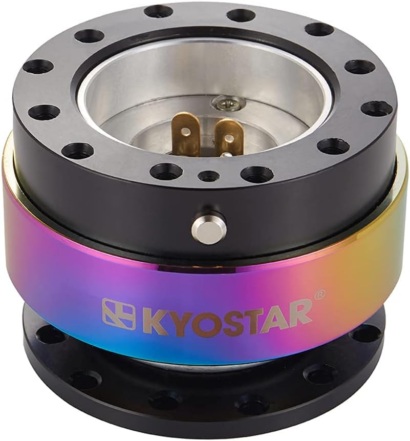 WKD Titanium Steering Wheel Quick Release Hub Adapter Snap Off Boos Kit Black #8313