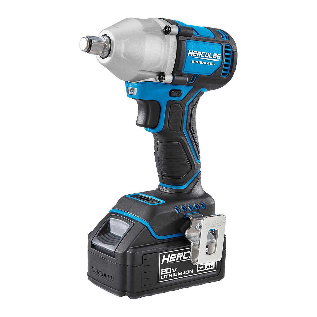 HERCULES 20V Brushless Cordless, 1/2 in. Compact, 4-Mode Impact Wrench with Friction Ring 窶・Tool Only