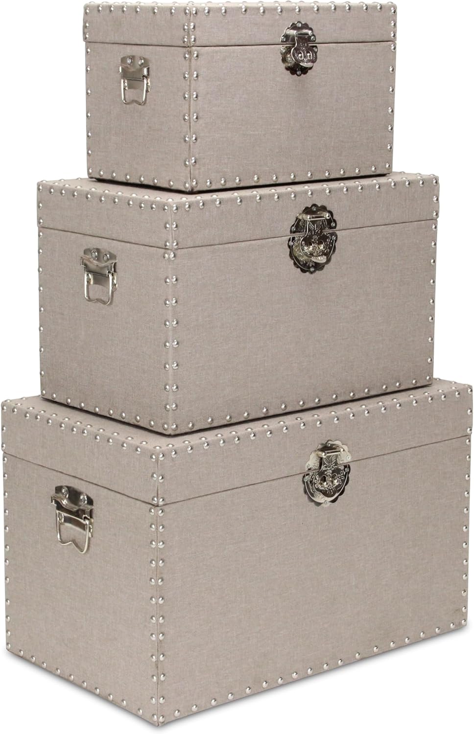 Cheung's Wooden Trunk Set, Tan