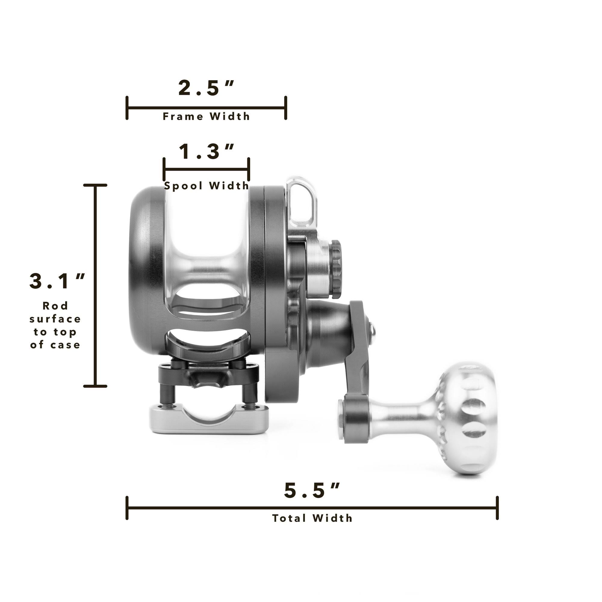 Seigler LGN Lever Drag Narrow Reel R202L / Smoke/Silver