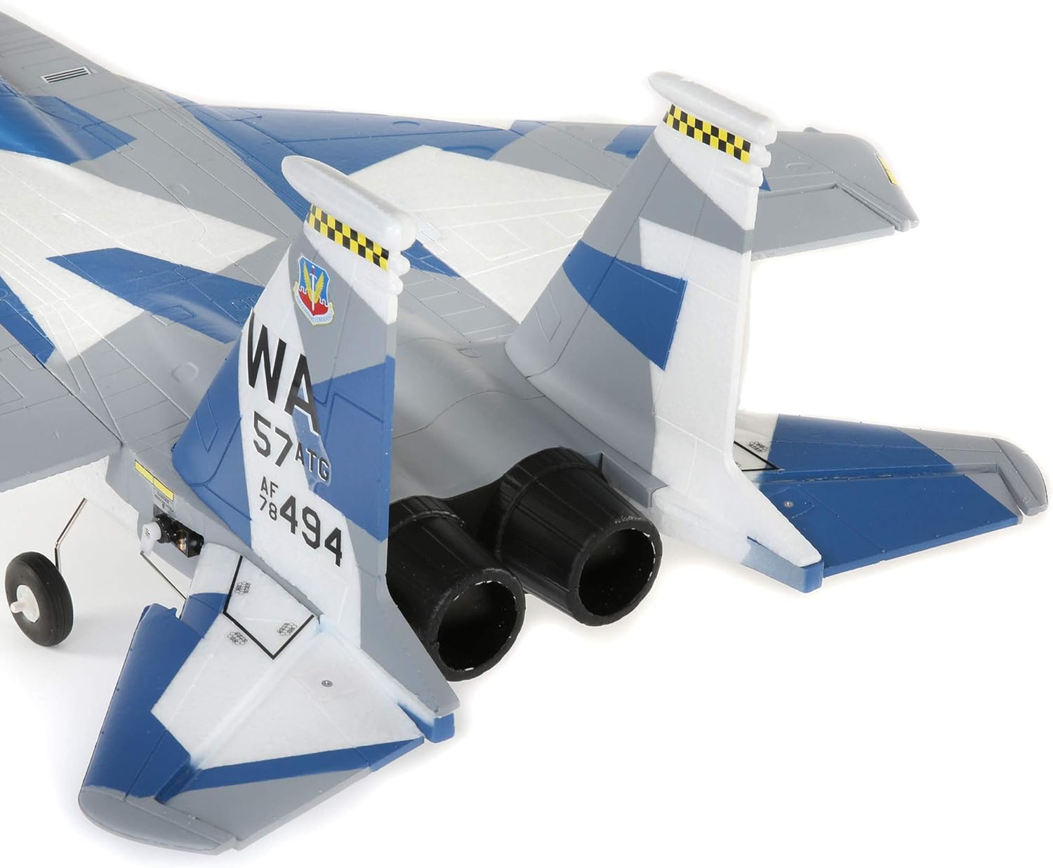 E-flite RC Airplane F-15 Eagle 64mm EDF BNF Basic Transmitter Battery and Charger not Included with AS3X and Safe Select EFL9750