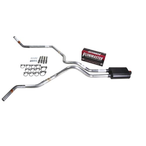 Truck Exhaust Kits - DIY dual exhaust system 2.5 MA pipe Flowmaster Super 40 Corner exit
