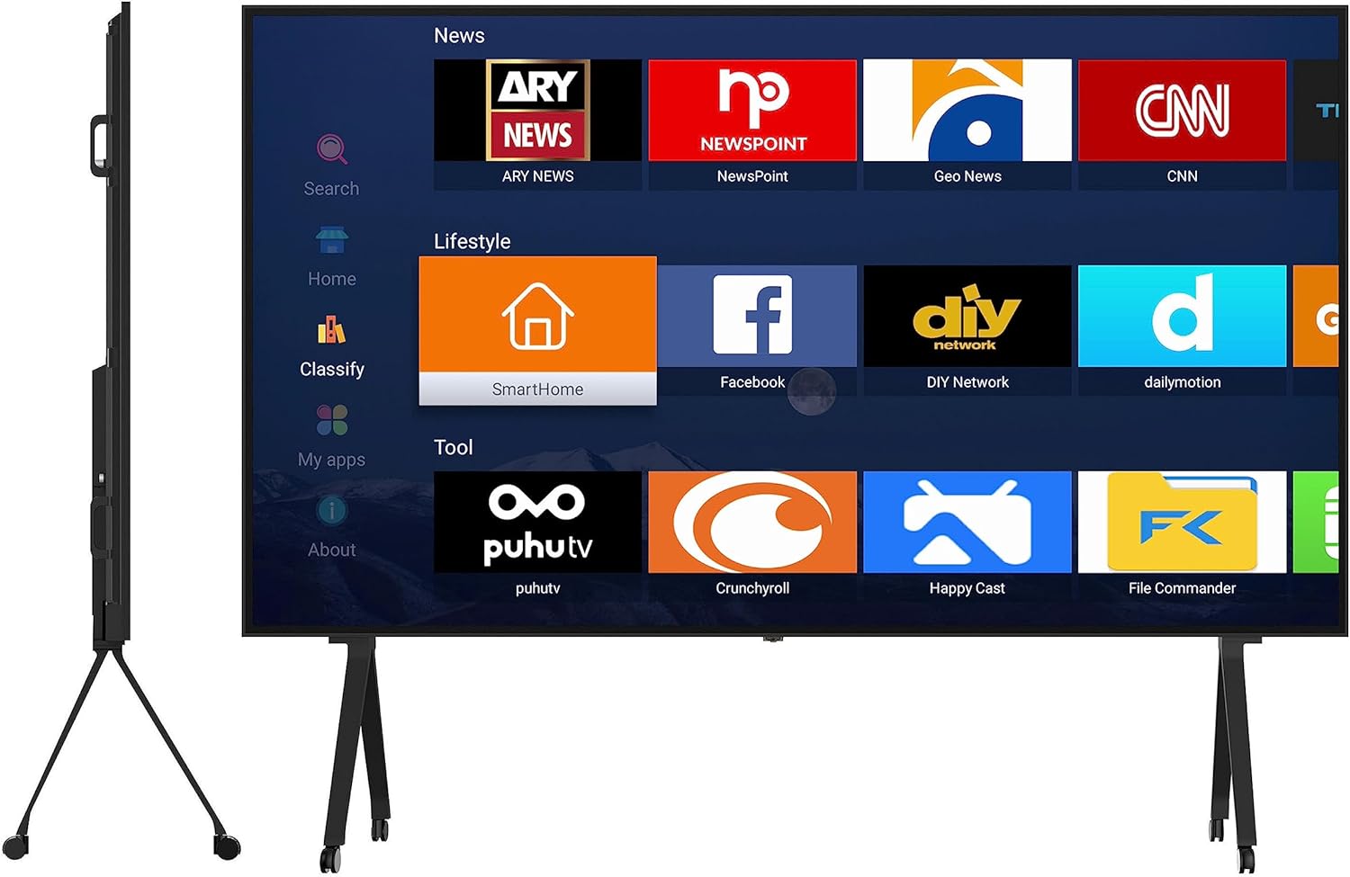 100 Inch LCD Panel 4K UHD Smart TV; TS100TD, High Brightness, High Contrast Makes Images Clearly Visible from A Distance