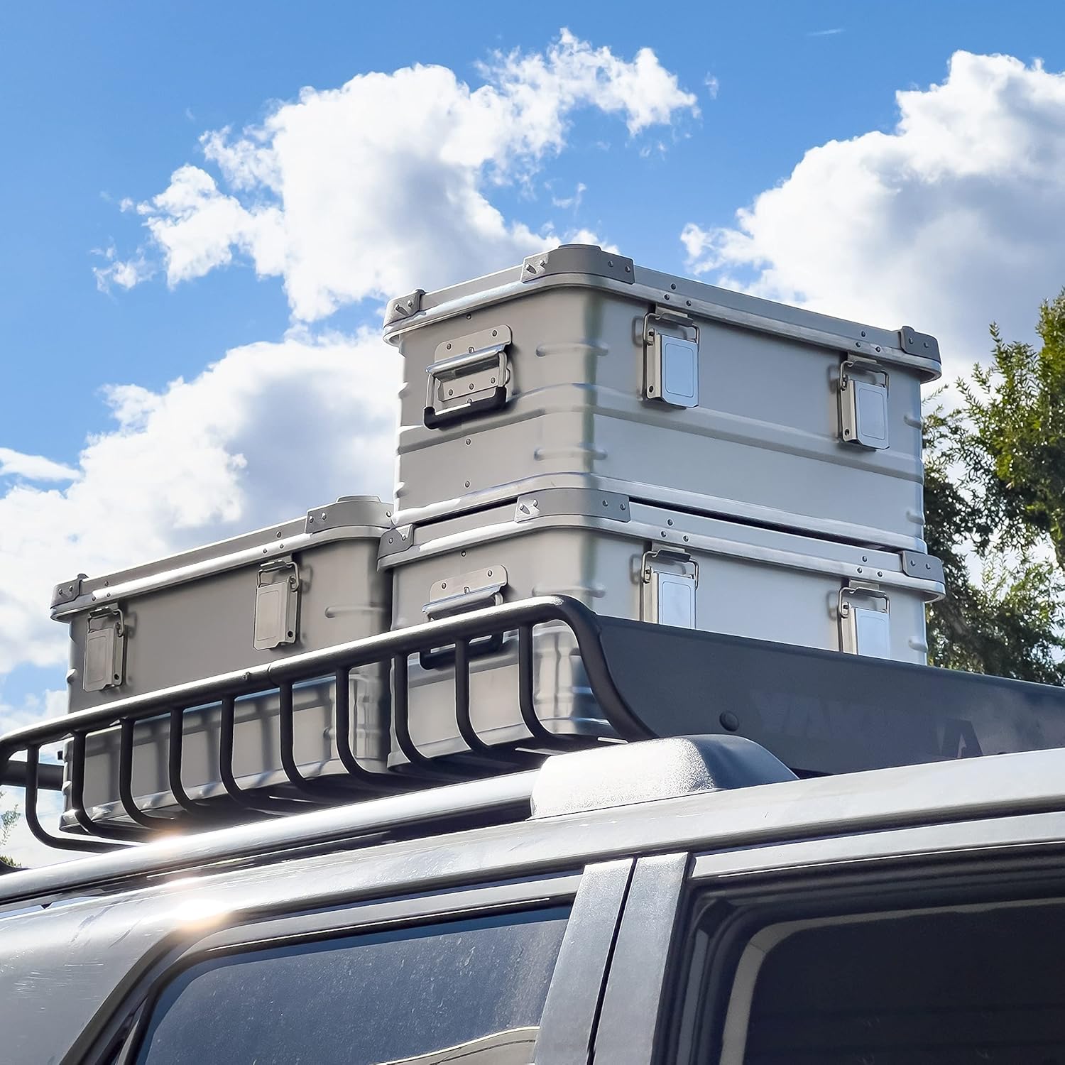 Eylar 2-Piece Equipment and Gear Overland Crossover Aluminum Cargo Case (2 PCS Combo)