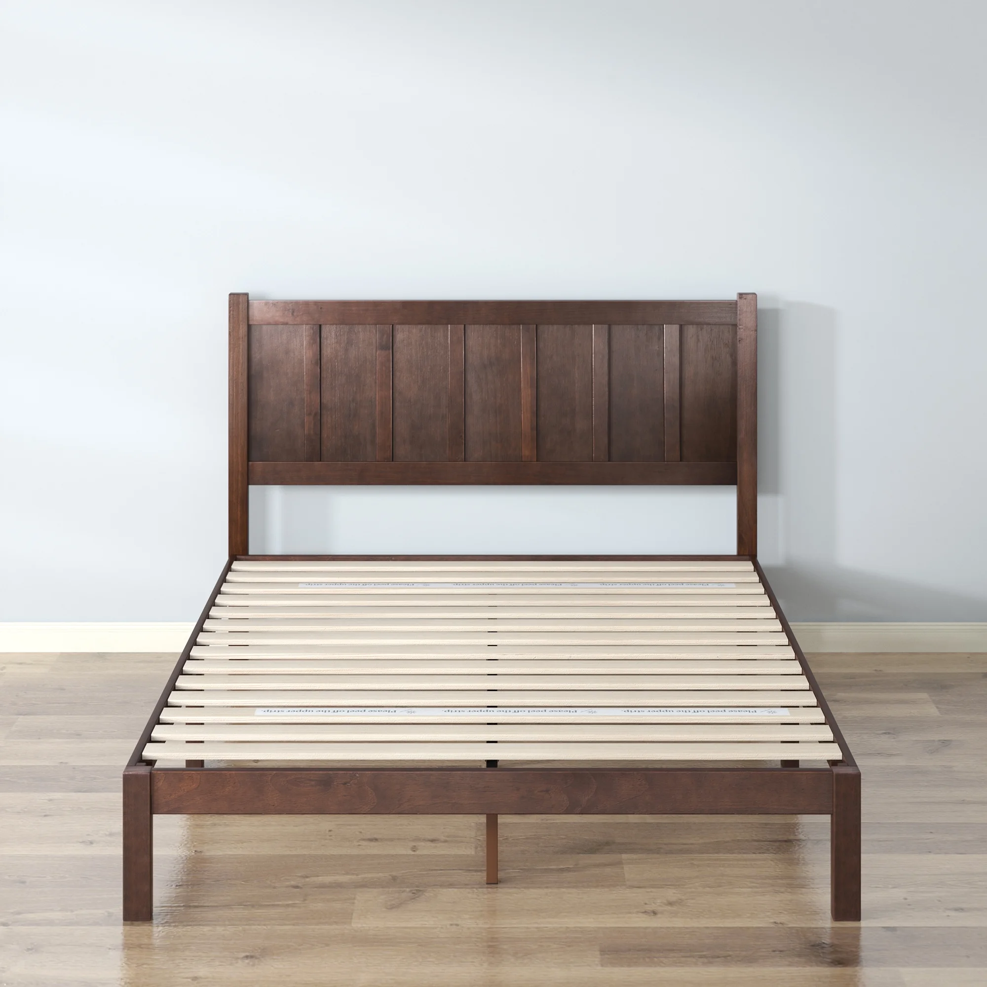 Zinus Adrian 42" Acacia Wood Platform Bed Frame, Queen