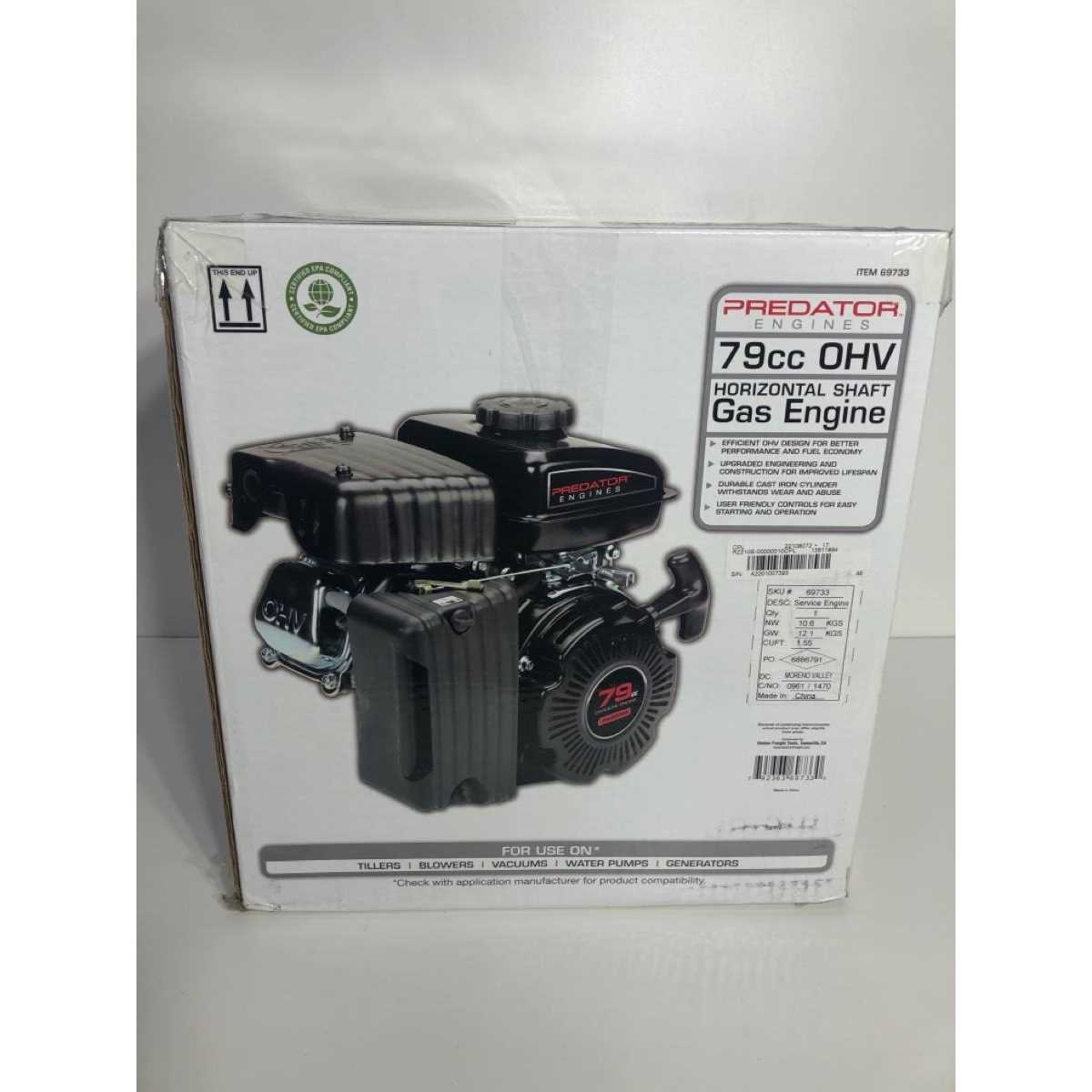 Predator 3 HP OHV Horizontal Shaft Gas Engine - Shop Hardware Tools Online Store