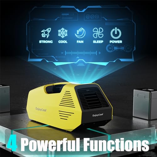 Enjoycool Portable Air Conditioners•pet houses,2380BTU Fast Cooling Outdoor Air Conditioner,Built-in Cool,Fan,Sleep Modes•24Volt 220W Low Power Consumption•tent air conditioner