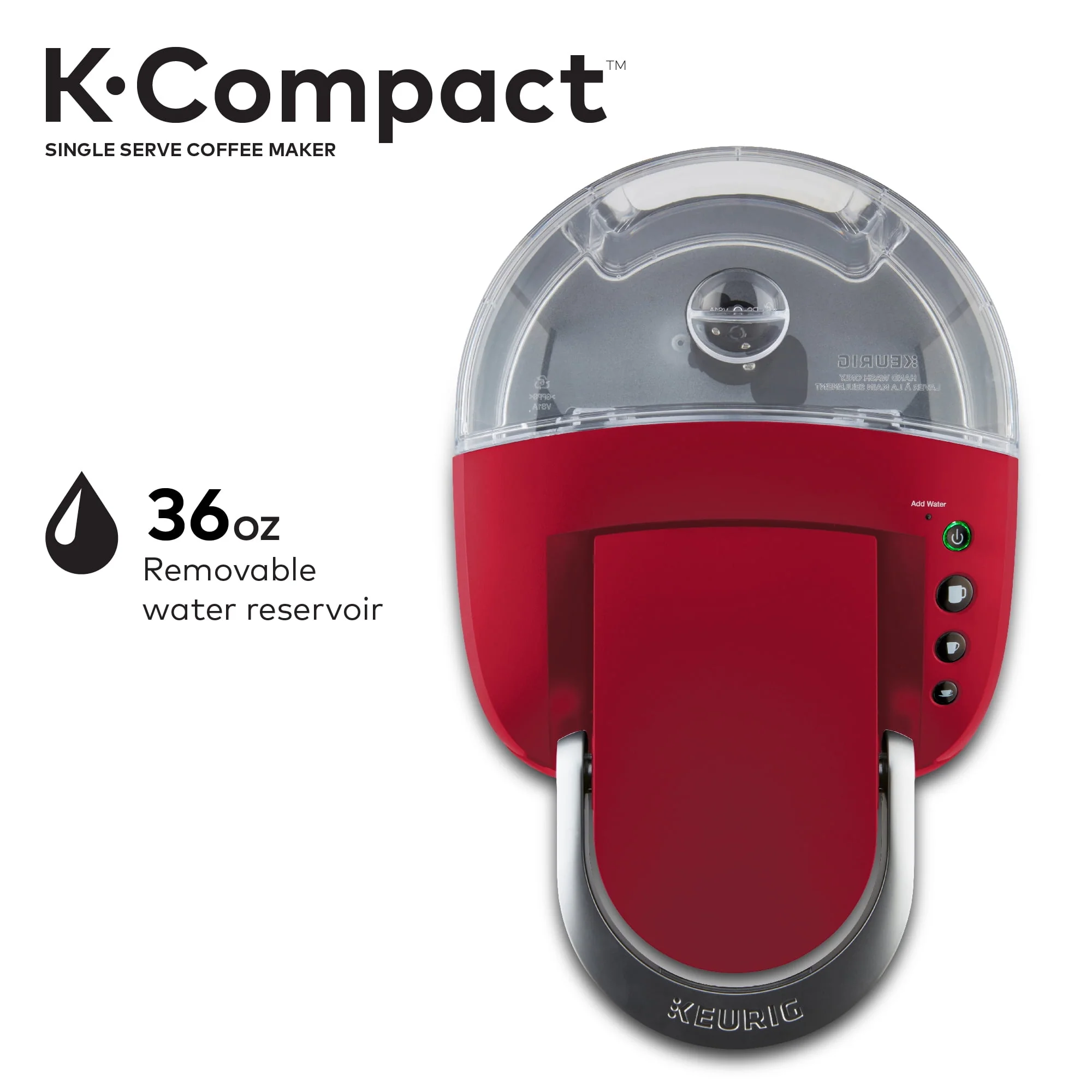 Keurig K-Compact Single-Serve K-Cup Pod Coffee Maker, Black