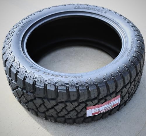 Wildtraxx R/T All-Terrain Mud Off-Road Light Truck Radial Tire-35X12.50R20LT 35X12.50X20 35X12.50-20 126R Load Range F LRF 12-Ply BSW Black Side Wall