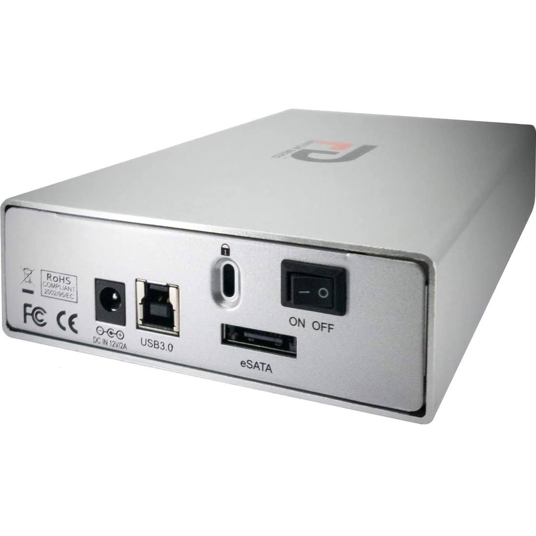 Fantom Drives G-Force 3 Professional USB 3.0 eSATA 4tb External Hard Drive, Silver