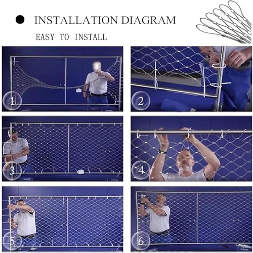 Durable Deer Fencing Net Animal Poultry Barrier Fence 2mm Wire Diameter Safety for Garden, Farm, Customizable (Size:1x40m/3.28x131.2ft)