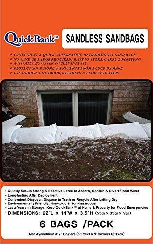 Sandless Sand Bags - High Capacity 22x22x14x22 6-Pack