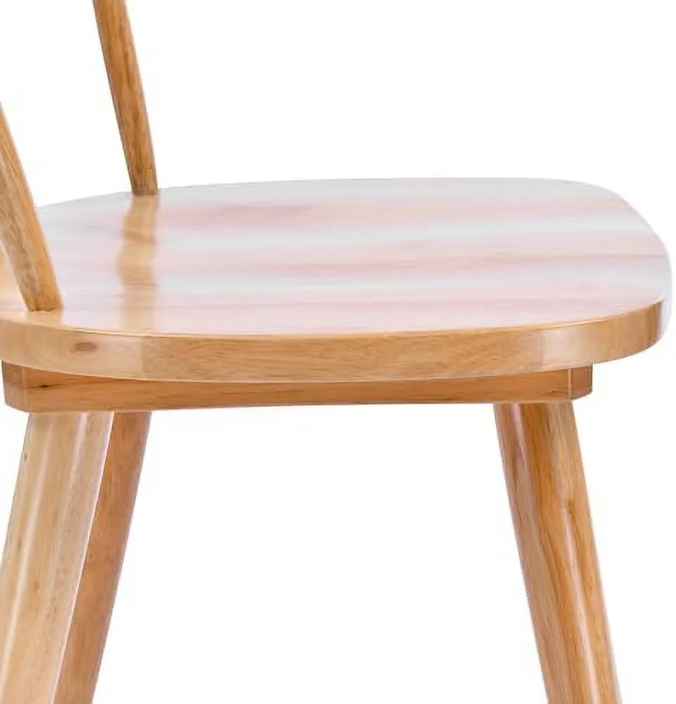 HJZUINIUNIU Duhome Wood Dining Chairs Set of 2 Mid Century Wishbone Dining Chairs Oak Wooden Kitchen &amp; Dining Room Chairs White