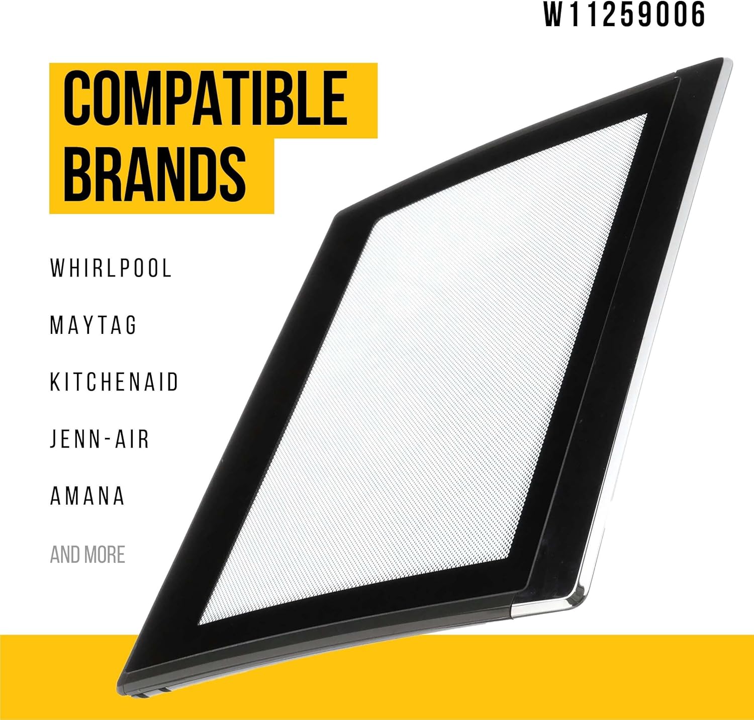 PartsBroz W11259006 Lid - Compatible With Whirlpool Maytag Washer - Replaces W11259006 AP6783981 W11094984 4814277 PS12584356 W10714900 W10843976 W11082608 Ultra Durable Replacement