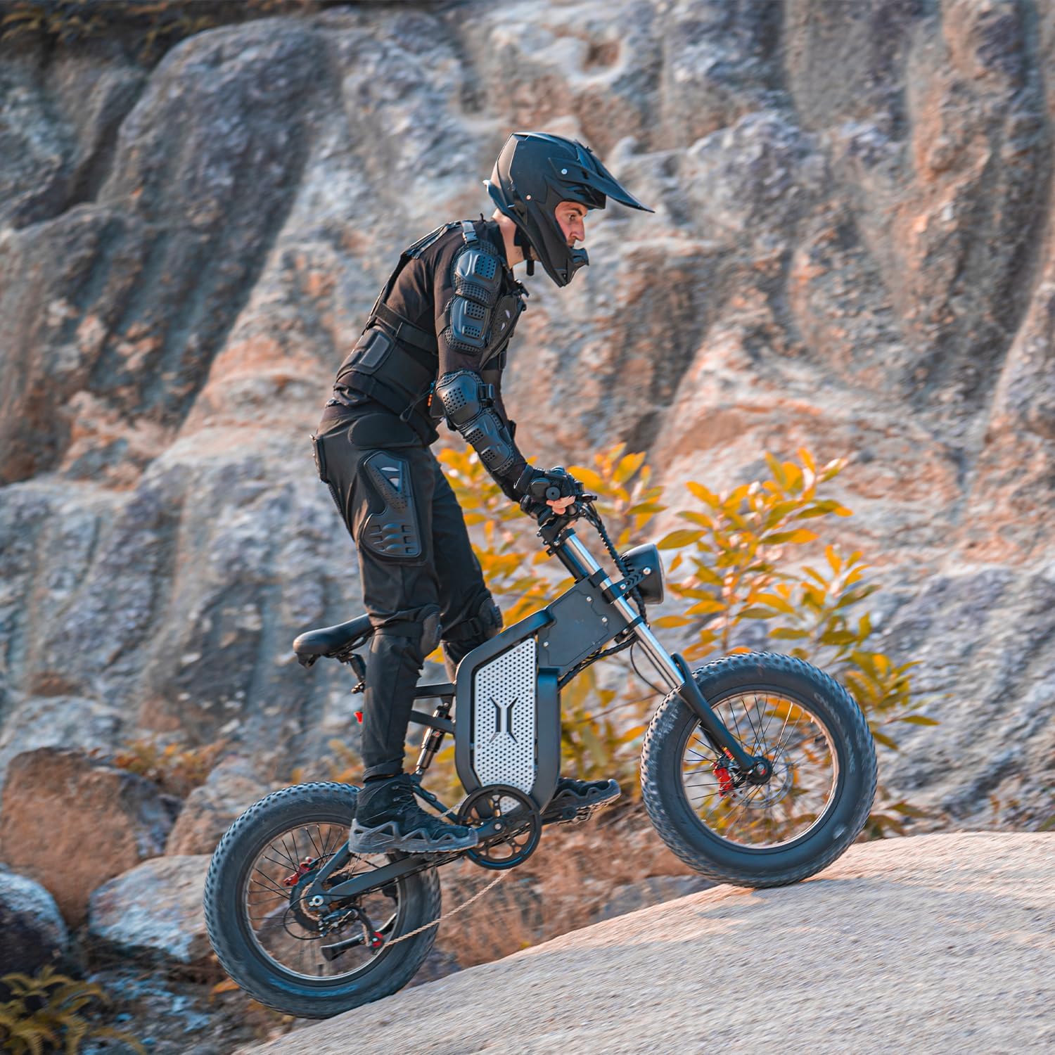 X20 Electric Bike for Adults 2000W 35AH Removable Battery 20" Mountain Electric Dirt Bike, 34MPH, 7-Speed, Dual Hydraulic Shock Absorbers, Commuting Electric Bicycle for Adults