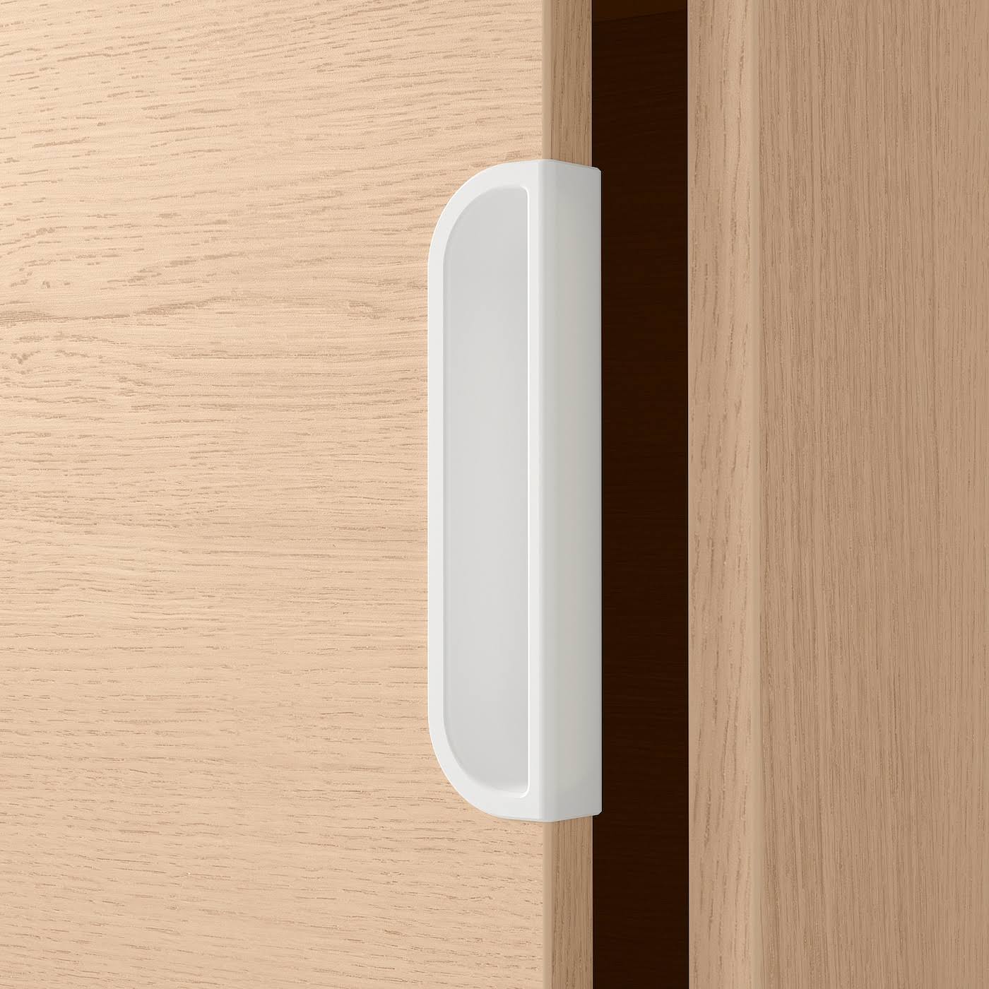 IKEA - Galant Cabinet with Sliding Doors, White Stained Oak Veneer, 63x47 1/4 80365133