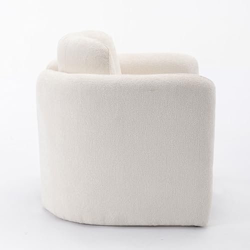 Accent Chair, Accent Chairs for Living Room with Backrest and Armrest, Upholstered Living Room Chairs in Velvet, Comfy Armchair Reading Chair for Bedroom, Small Space, Office, Reading Room, Orange