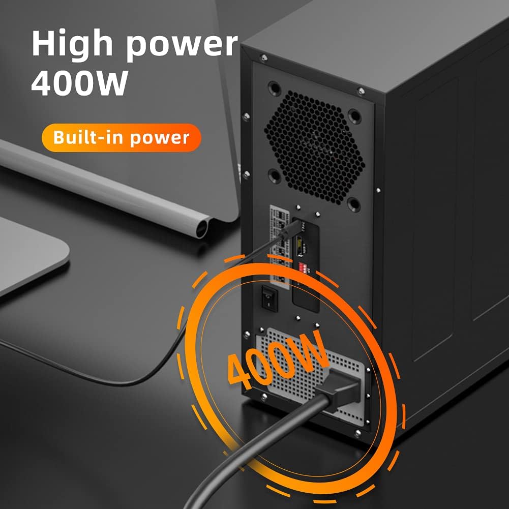 MAIWO 8 Bay 2.5/3.5 inch Hard Drive RAID Enclosure USBC 5Gbps Support 7 RAID Modes(K8AA)