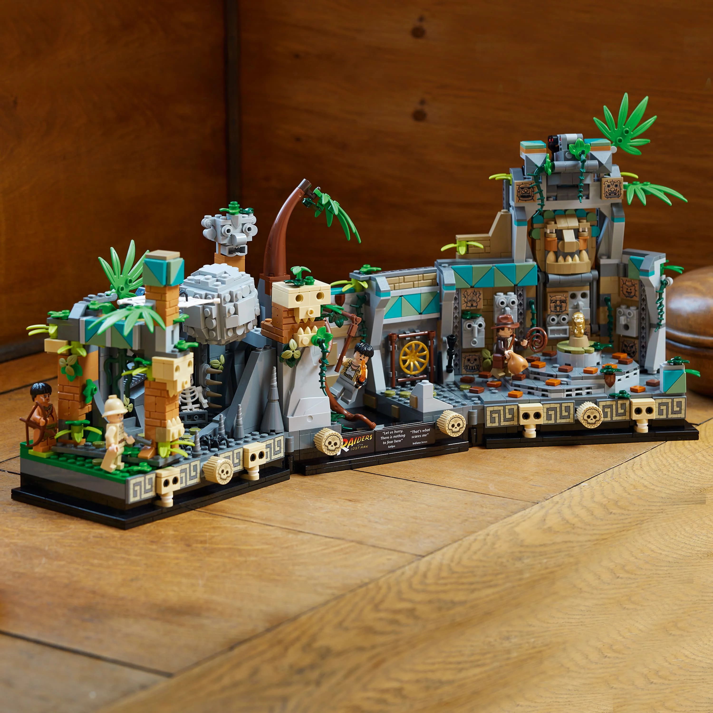 LEGO Indiana Jones Temple of the Golden Idol 77015 Building Project for Adults, Iconic Raiders of the Lost Ark Movie Scene, includes 4 minifigures: Indiana Jones, Satipo, Belloq and a Hovitos Warrior