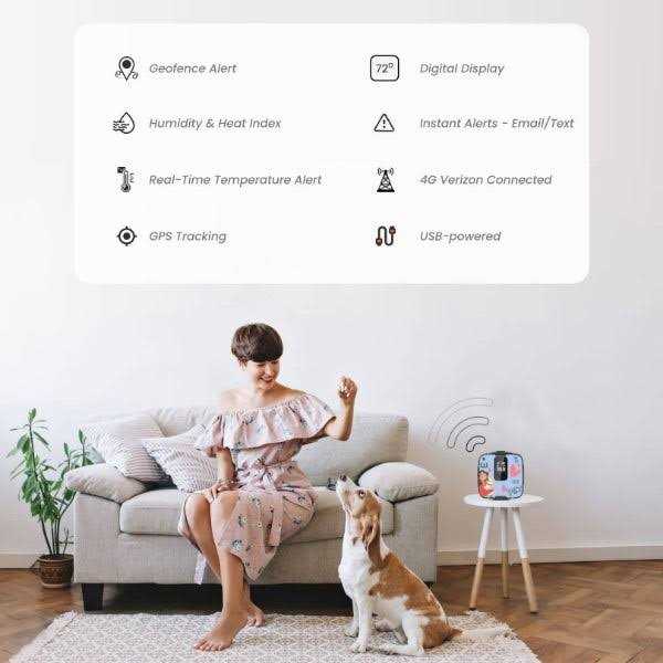 Waggle RV Pet monitoring Safety Temperature &amp; Humidity Sensor - Pet Supplies online store
