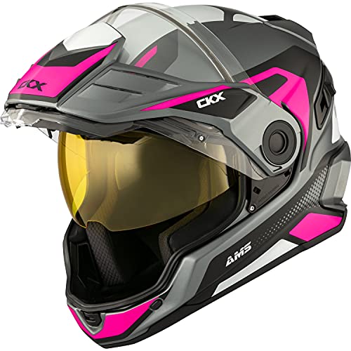 CKX Mission AMS Optic Snow Helmet w/Electric Shield (Matte Pink)