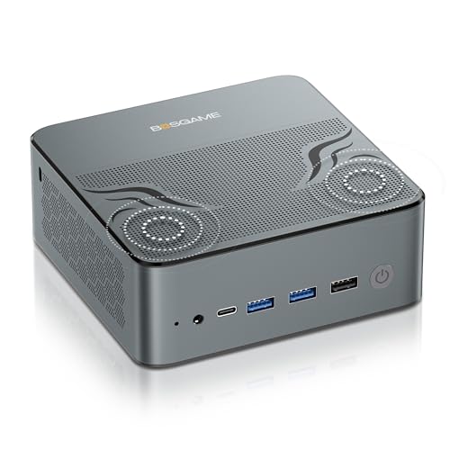 P4 Light Gaming Mini PC, Ryzen 7 5825U, 32GB RAM 1TB SSD, 11 Pro Triple 4K 60HZ Displays Desktop Computers, Support PS3 Emulator Micro PC, HDMI+DP+Type-C, WiFi 6E, BT5.2, Dual 2.5GbE LAN