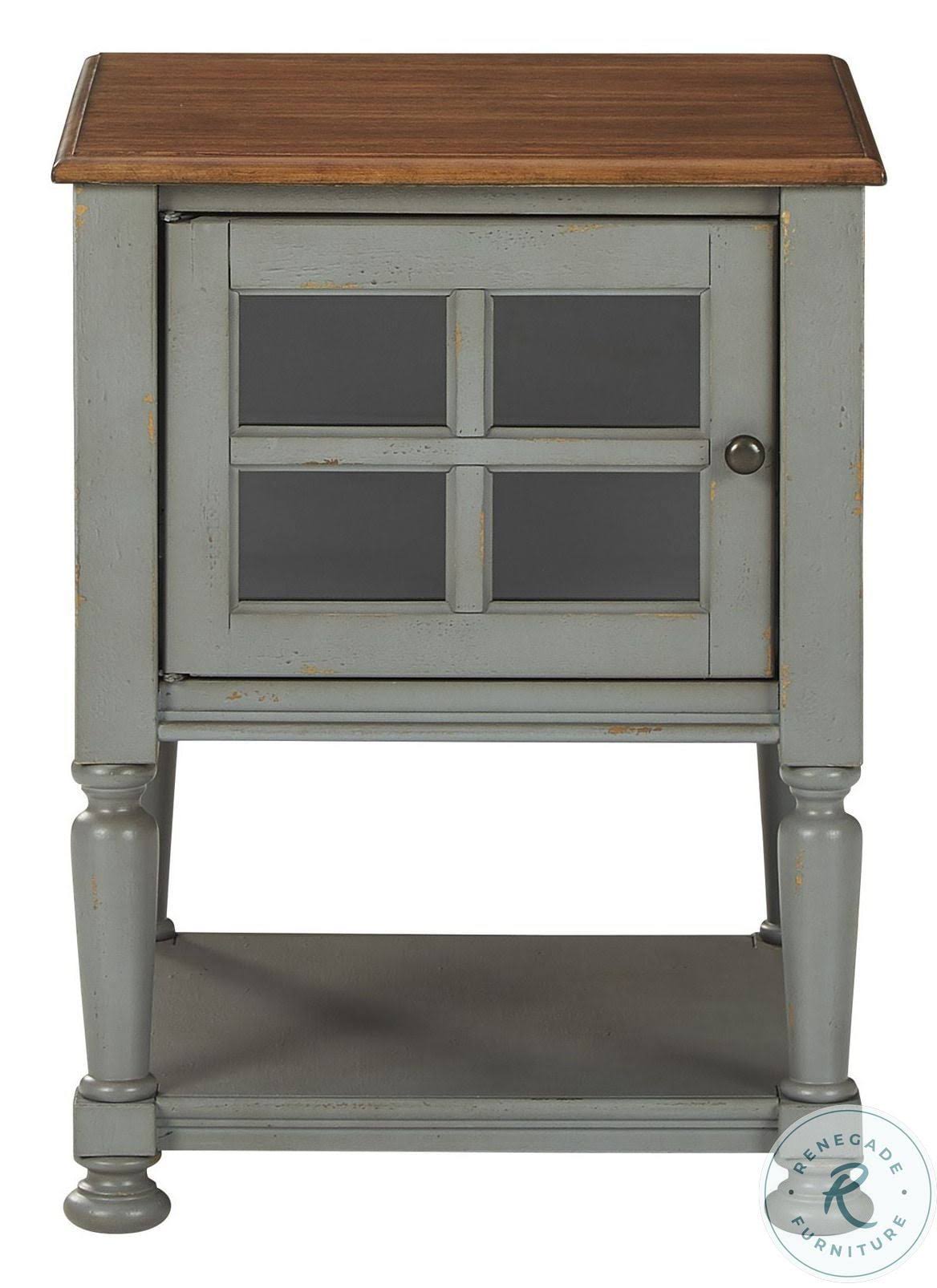 Mirimyn - Gray/Brown - Accent Cabinet