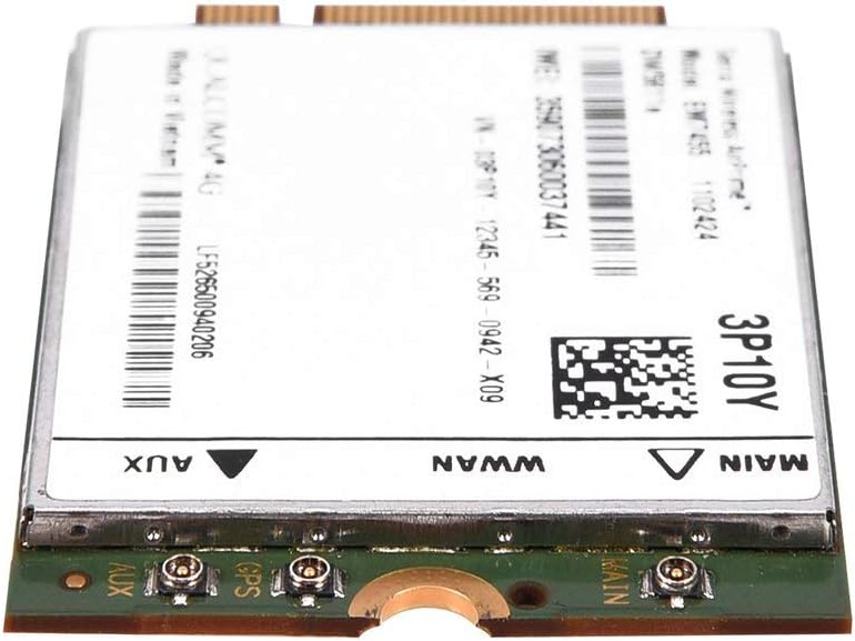 EM7455 4G Module Network Card, PCIe M.2 Replacement Wireless EM7455 Network Card for DW5811e 3P10Y 300 Mbps 4G LTE WWAN NGFF Card Module Fit for PC Laptops Pack of 2