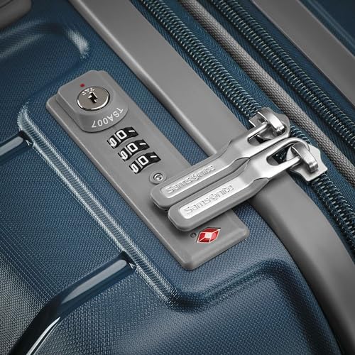 Samsonite Freeform 21-Inch Hardside Carry-On Luggage - Hardshell Carry-On Suitcase - TSA, Airline-Approved - Expandable Hard Shell, Smooth Rolling Spinner Wheels for Lightweight Travel - Navy