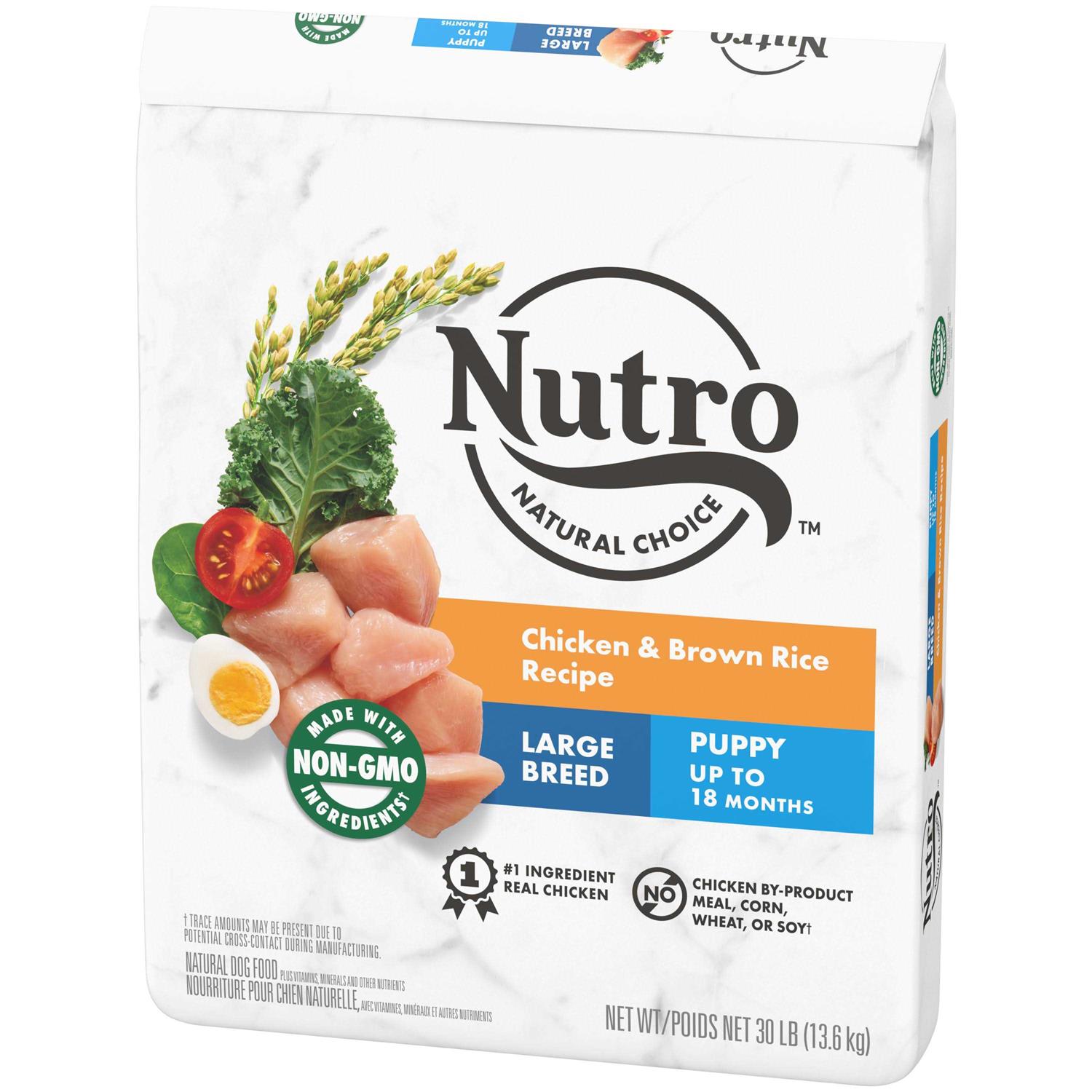 Nutro Natural Choice Chicken &amp; Brown Rice Large Breed Puppy Dry Dog Food - Pet Supplies online store