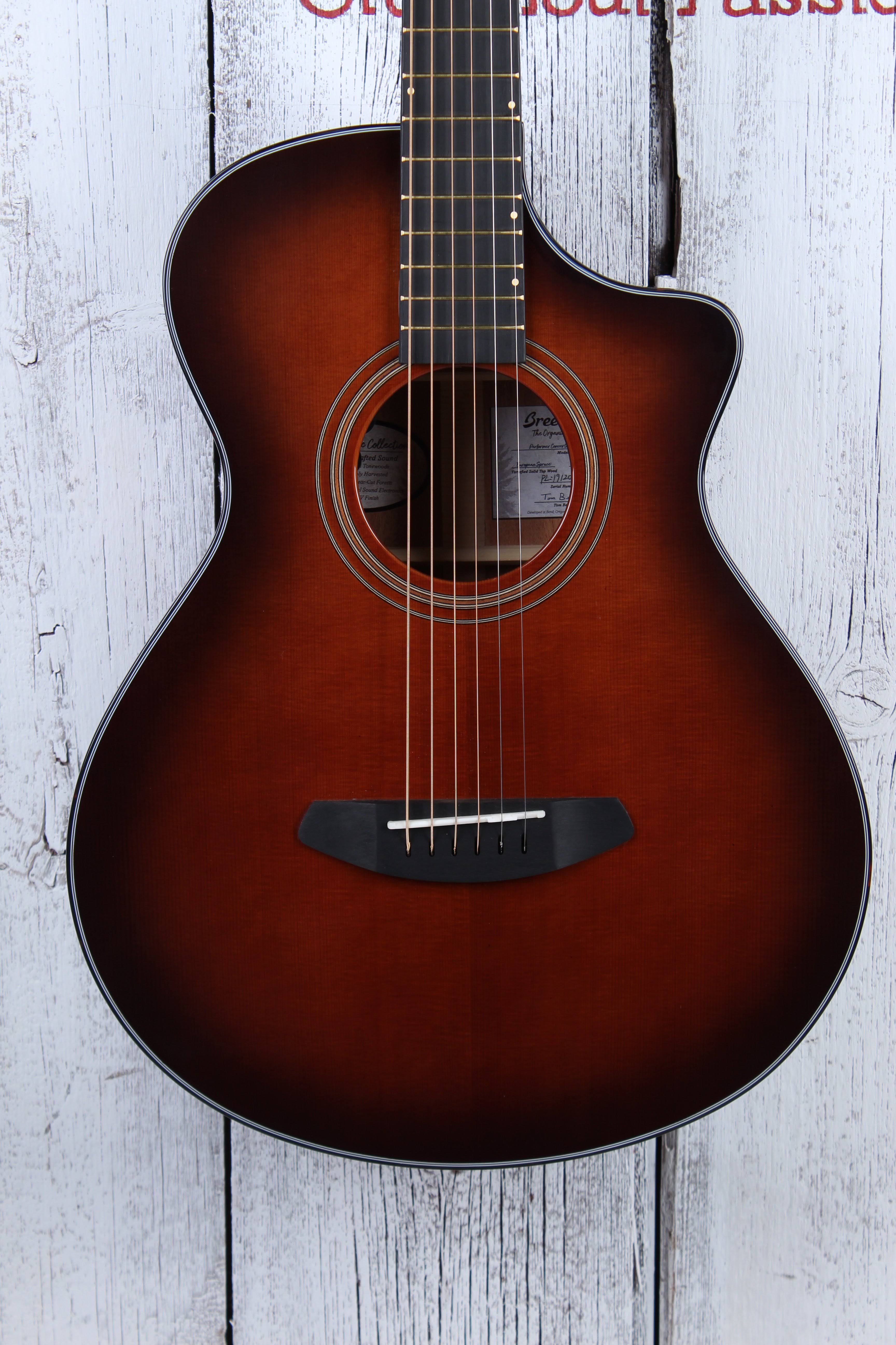 Breedlove Performer Concertina Bourbon CE Acoustic Guitar - Avayadevconnect