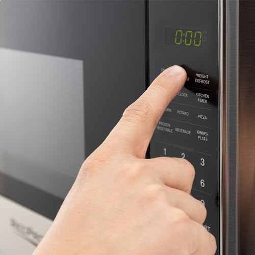 RecPro RV Microwave with Trim Kit | 1.0 Cu. Ft. | 900W | Direct replacement for Greystone and High Pointe