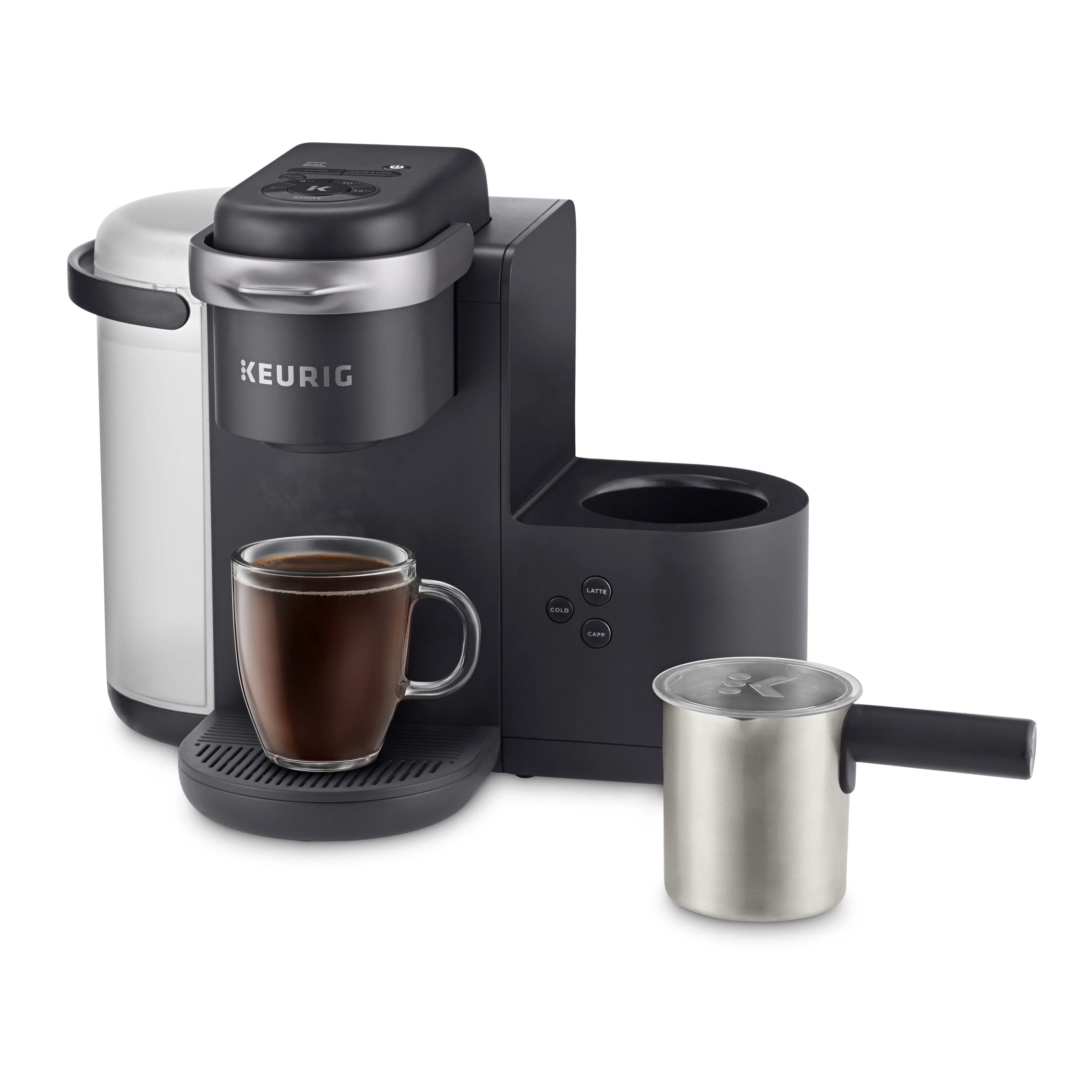 Keurig K-Cafe Single Serve K-Cup Coffee Maker, Latte Maker and Cappuccino Maker, Dark Charcoal