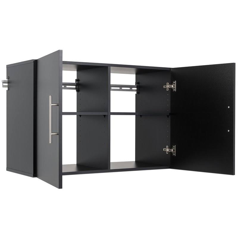 Prepac HangUps 36x22 Upper Storage Cabinet, Black