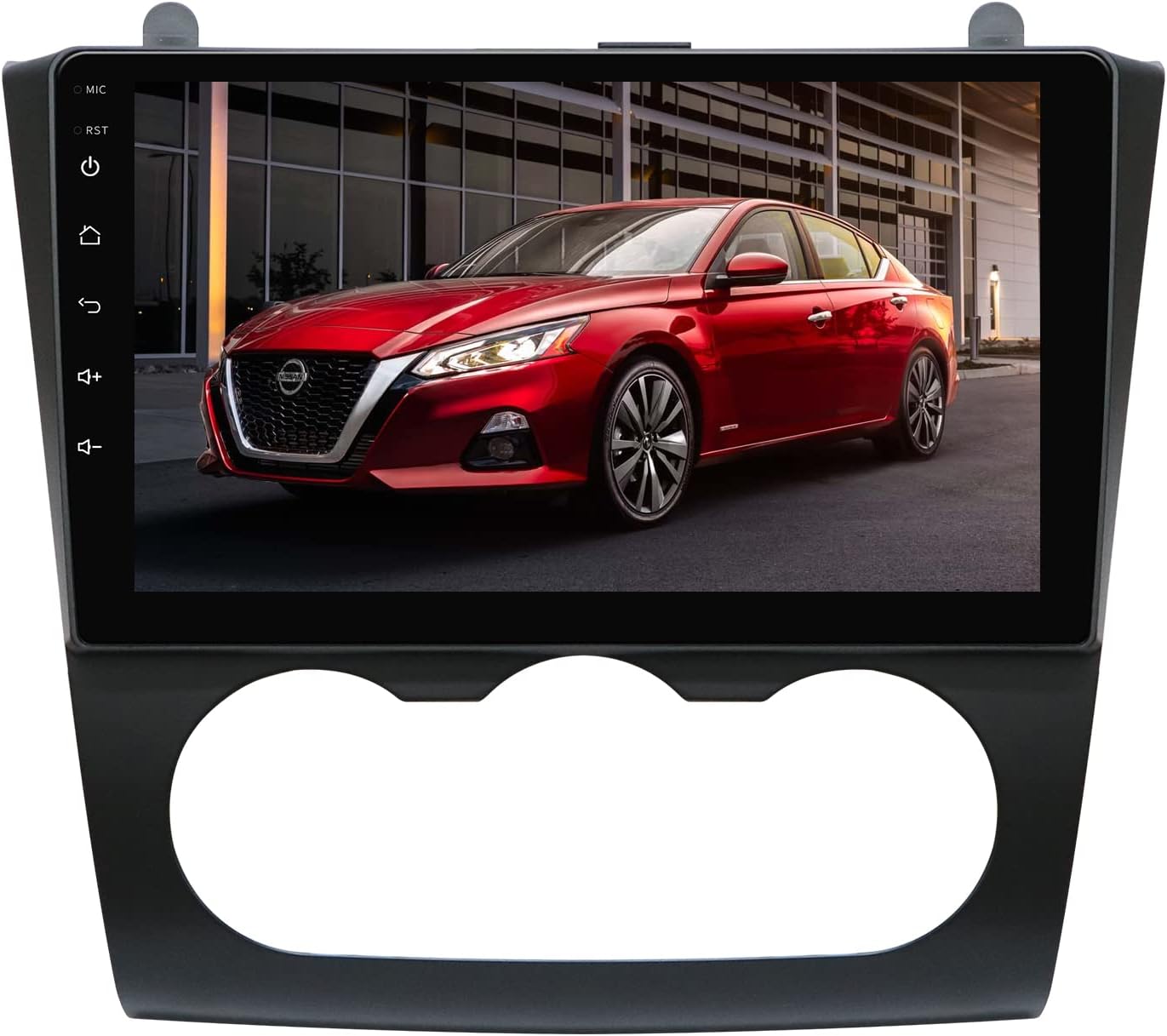 Car Radio in Dash Navigation for Nissan Altima Manual A/C 2008-2012, Android 10.0 Stereo Build in Carplay/Android Auto/DSP Support Bluetooth/FM/AM/RDS with AHD Rear View Camera