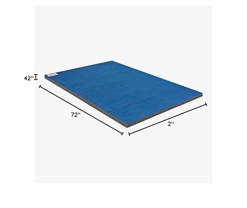 IncStores Cheer Mat | Rollout Gymnastics Mat with a Grippy Gym Carpet Top | Portable Cheerleading Gym Mats for Home Workout and Practice