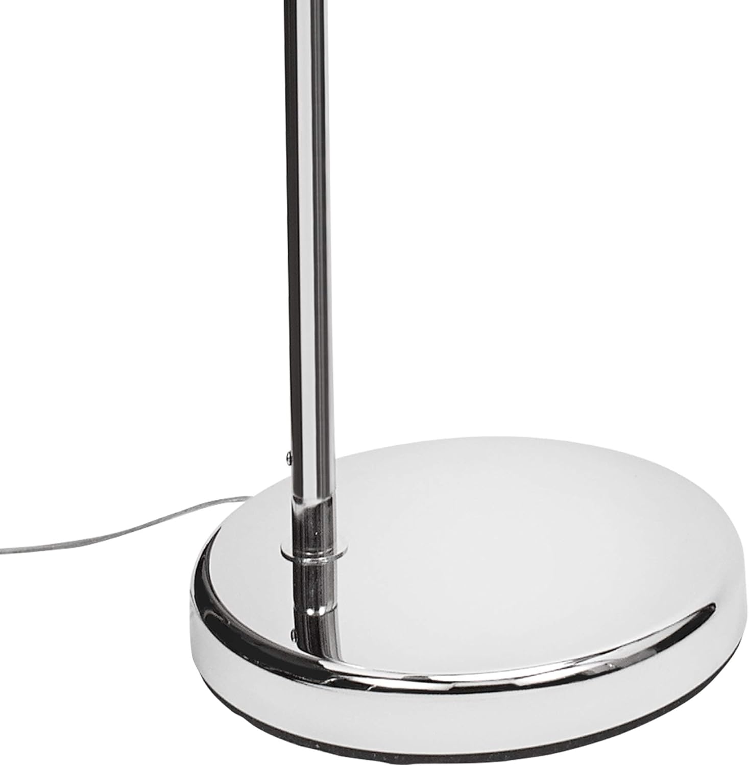 Catalina 21413-000 Mid-Century Modern Over The Sofa Curved Metal Arc Floor Lamp with Heavy Base for Living, Dorm Room, Office, 76, Classic Chrome