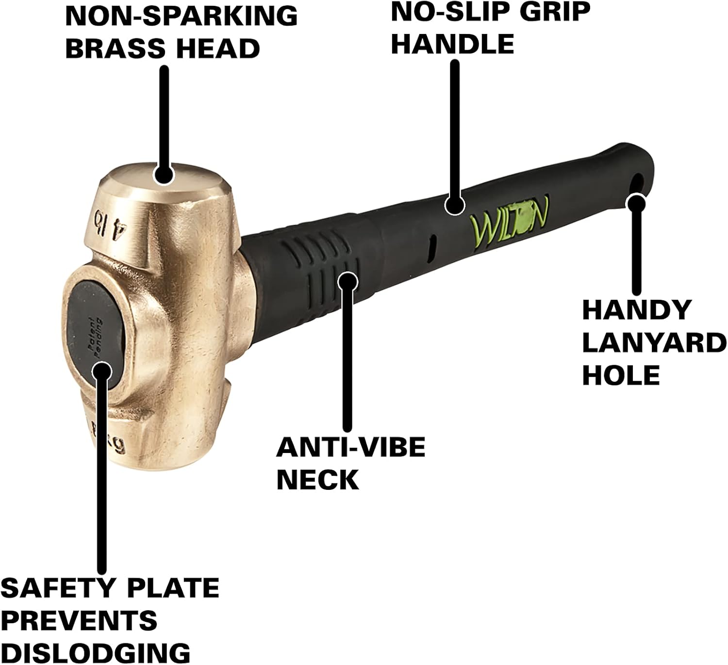 Wilton B.A.S.H 16" Brass Hammer, 4 Lb (90416)